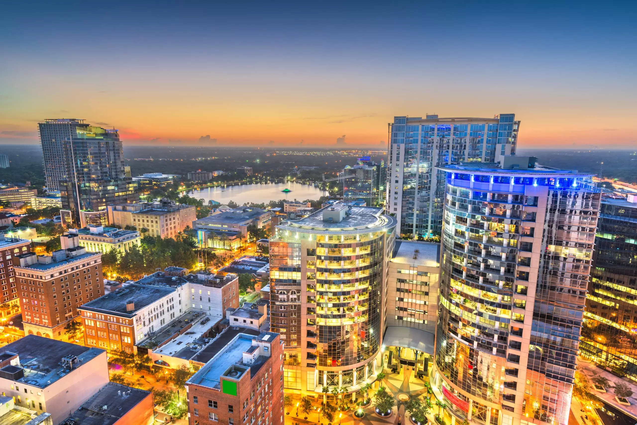 Orlando Florida USA Aerial Skyline